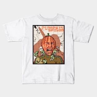 Psycho Pumpkin Season Kids T-Shirt